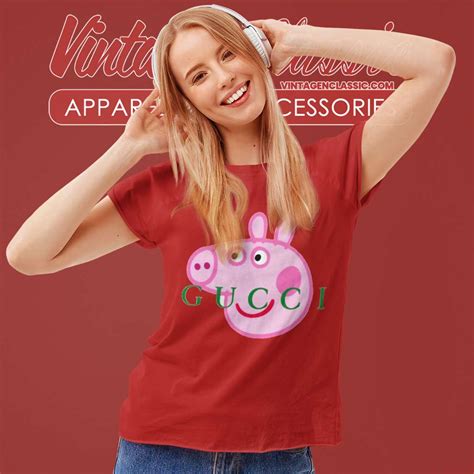 gucci peppa pig shirt etsy|peppa pig gucci shirt real.